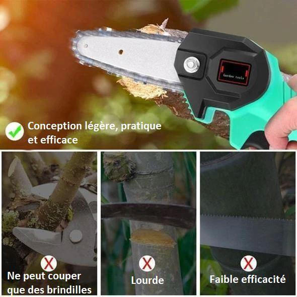Mini scie à chaîne électrique rechargeable
