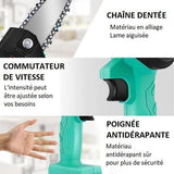 Mini scie à chaîne électrique rechargeable