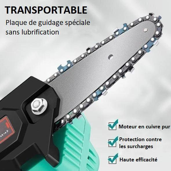 Mini scie à chaîne électrique rechargeable