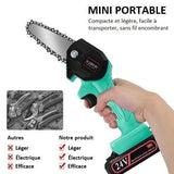Mini scie à chaîne électrique rechargeable