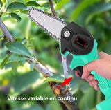 Mini scie à chaîne électrique rechargeable