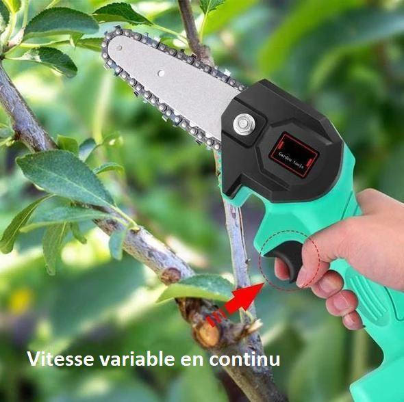Mini scie à chaîne électrique rechargeable